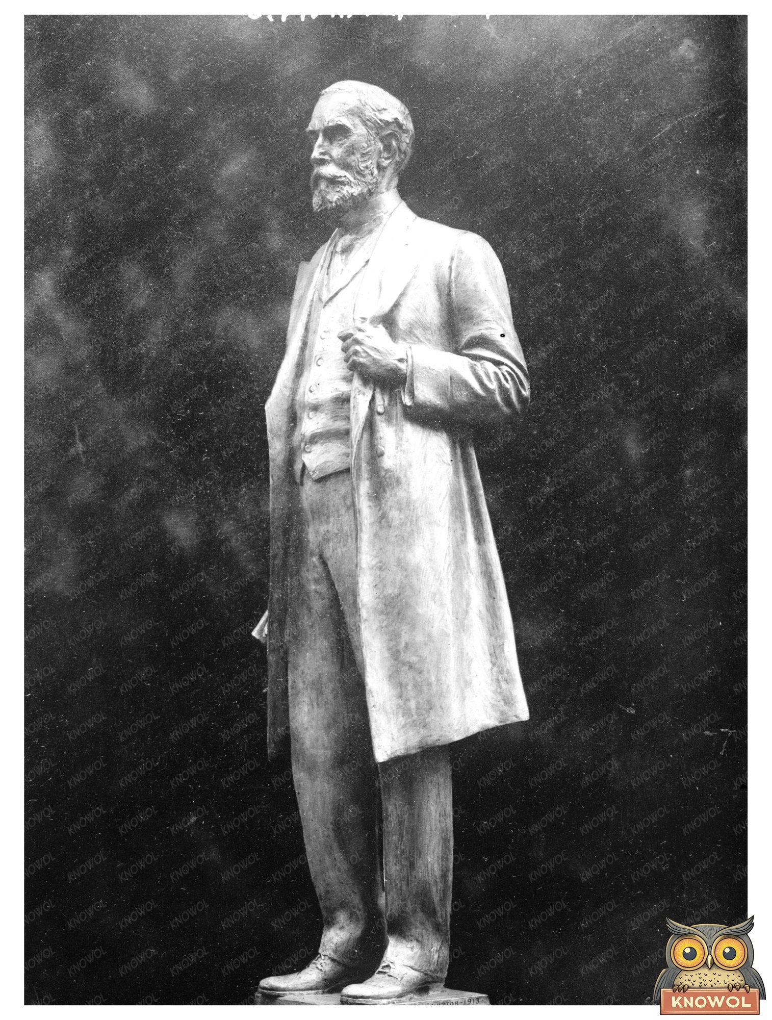 Historic J.F. Dryden Statue - Early 20th Century
