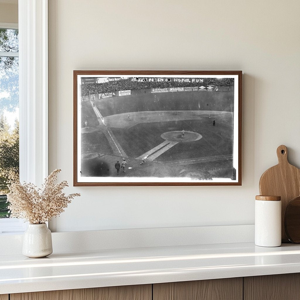1913 World Series: Catcher in Action for Athletics
