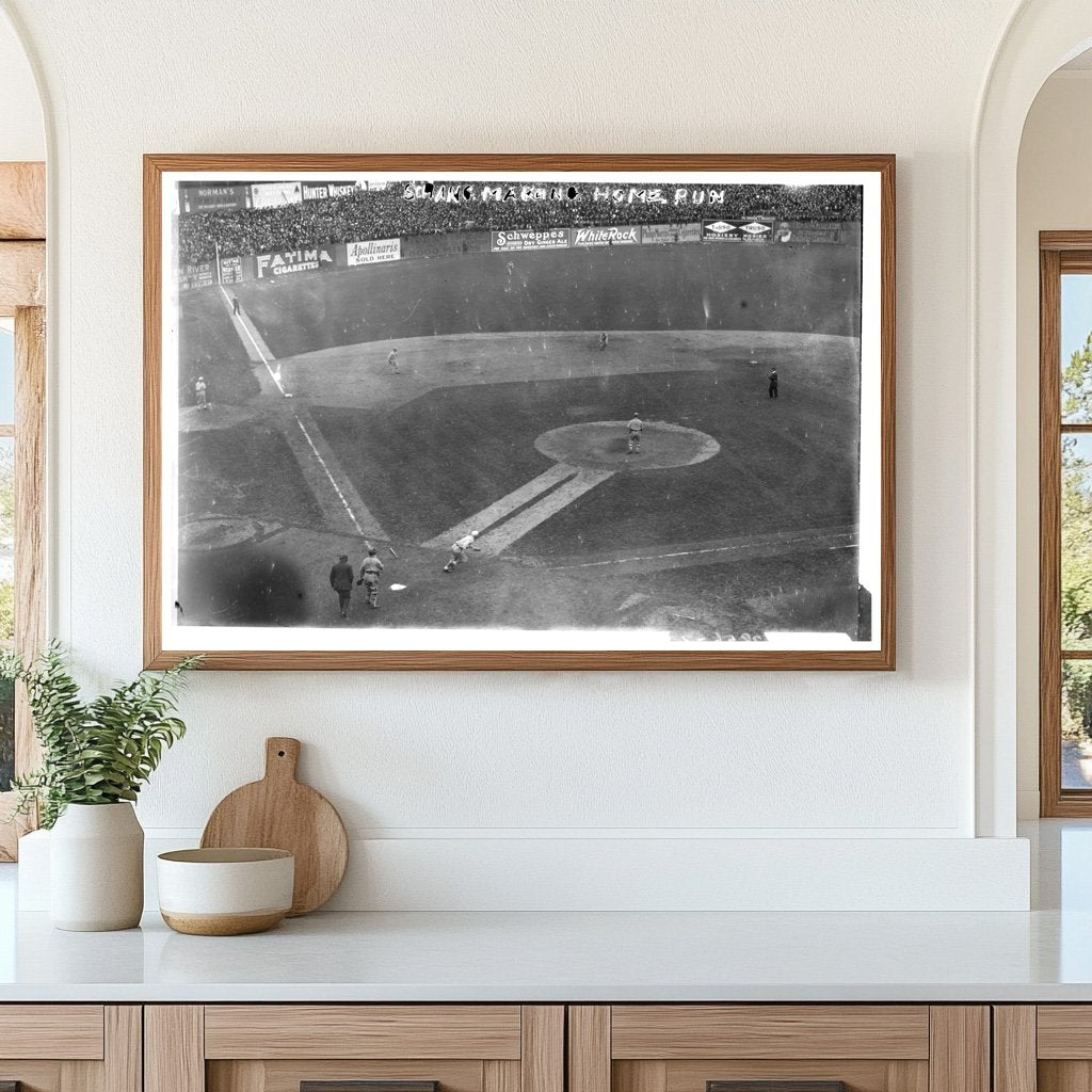 1913 World Series: Catcher in Action for Athletics