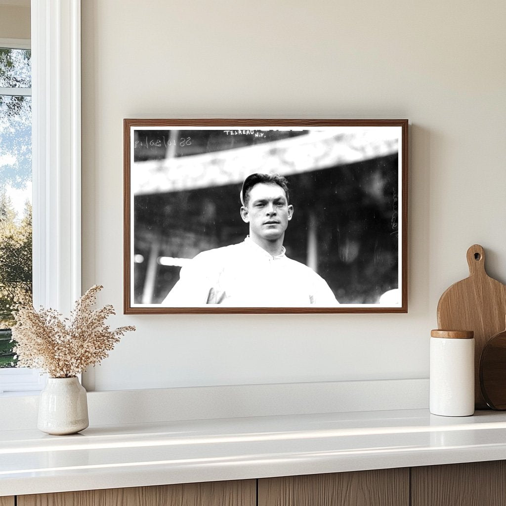 1912 New York NL Pitcher Jeff Tesreau in Action