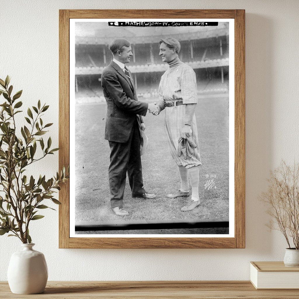 Legendary Pitcher Christy Mathewson at Polo Grounds