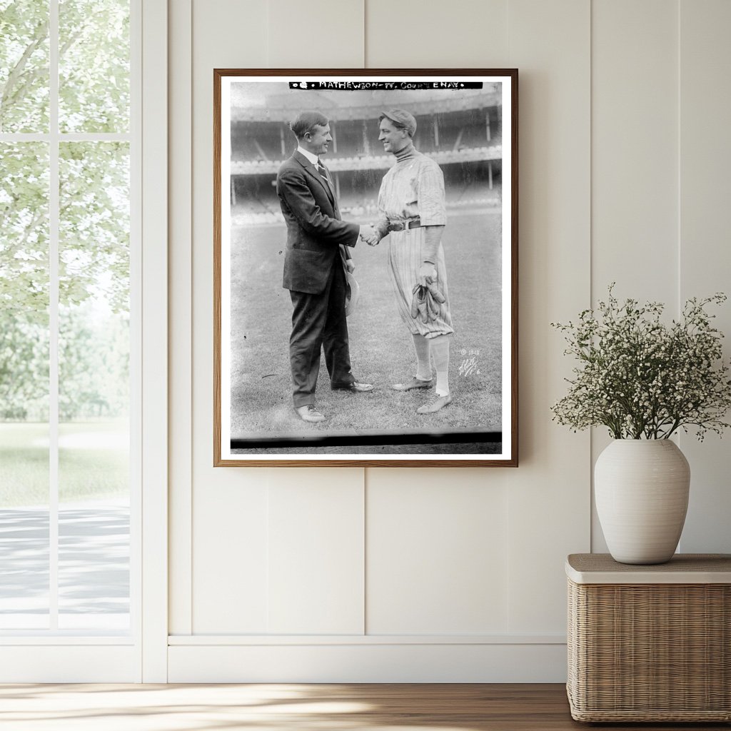 Legendary Pitcher Christy Mathewson at Polo Grounds