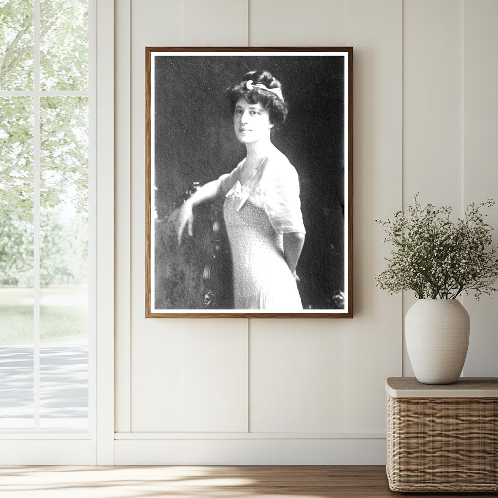 Graceful Southern Matron of Early 1900s