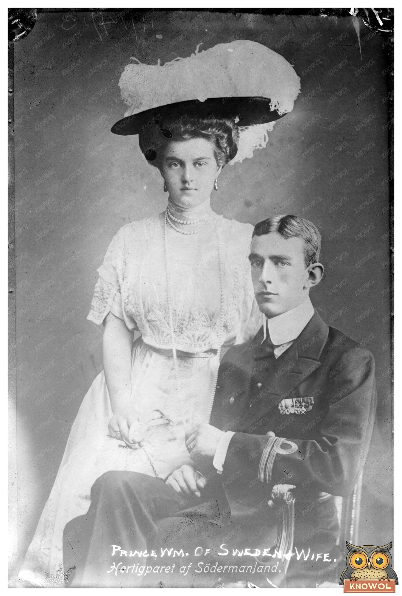 Royal Elegance: Prince Wilhelm & Princess Louise, 1910s