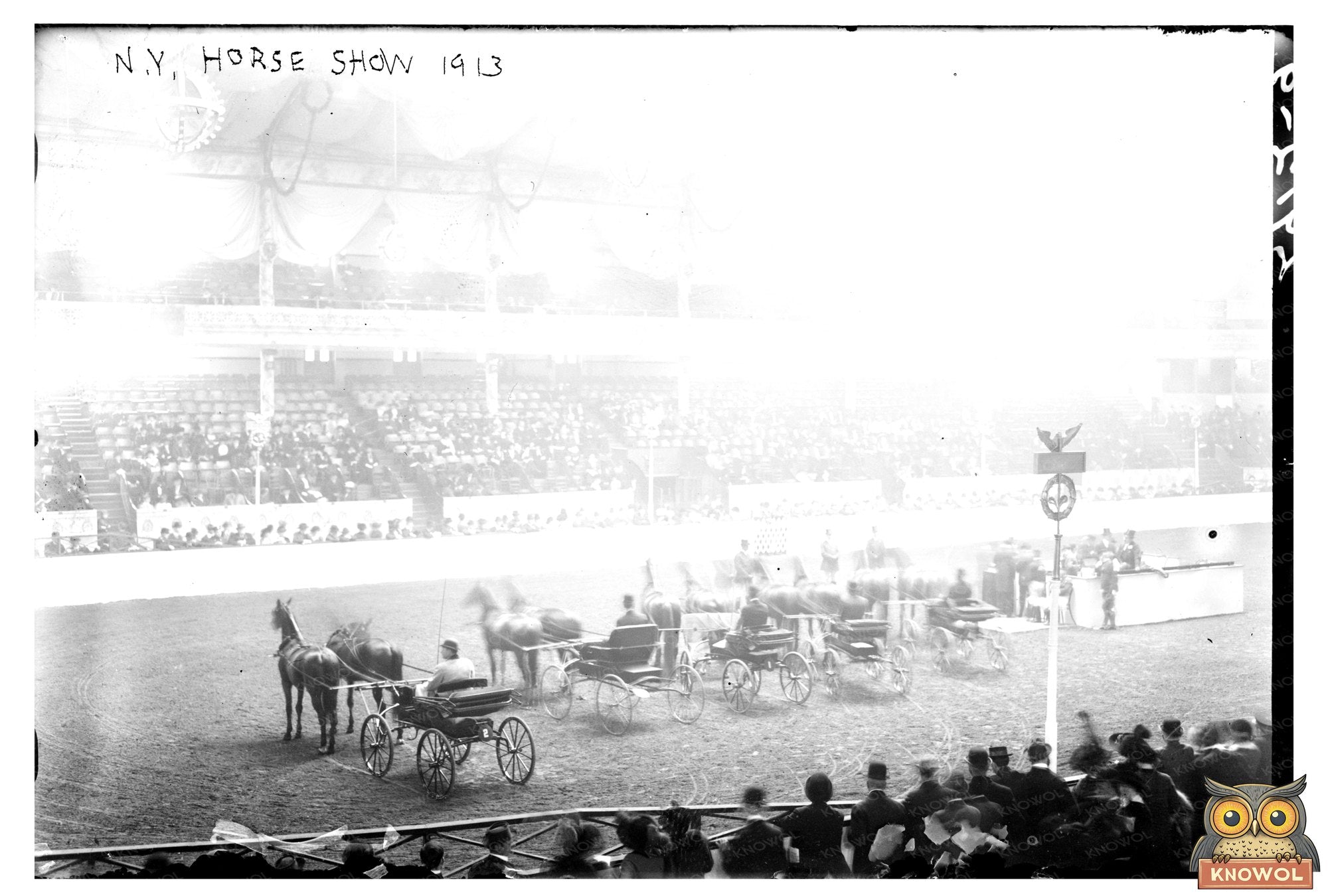 Thrilling 1913 NYC Horse Show Spectacle