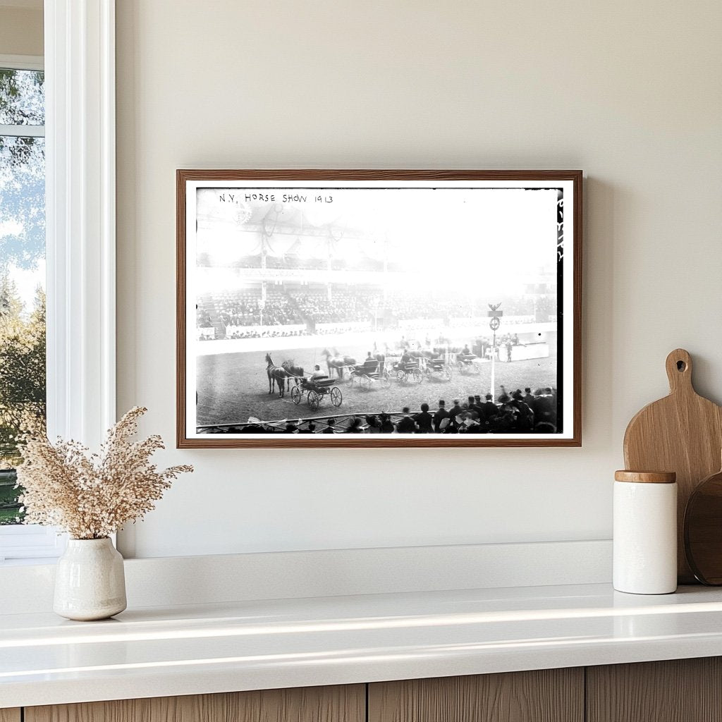 Thrilling 1913 NYC Horse Show Spectacle