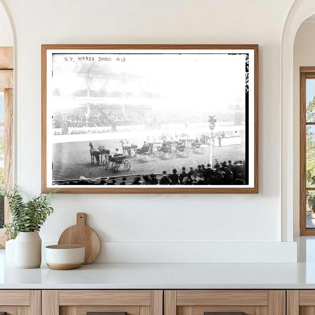 Thrilling 1913 NYC Horse Show Spectacle