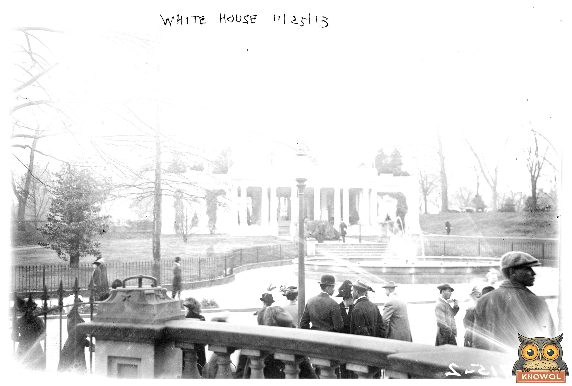 Historic 1913 View of the White House in Autumn