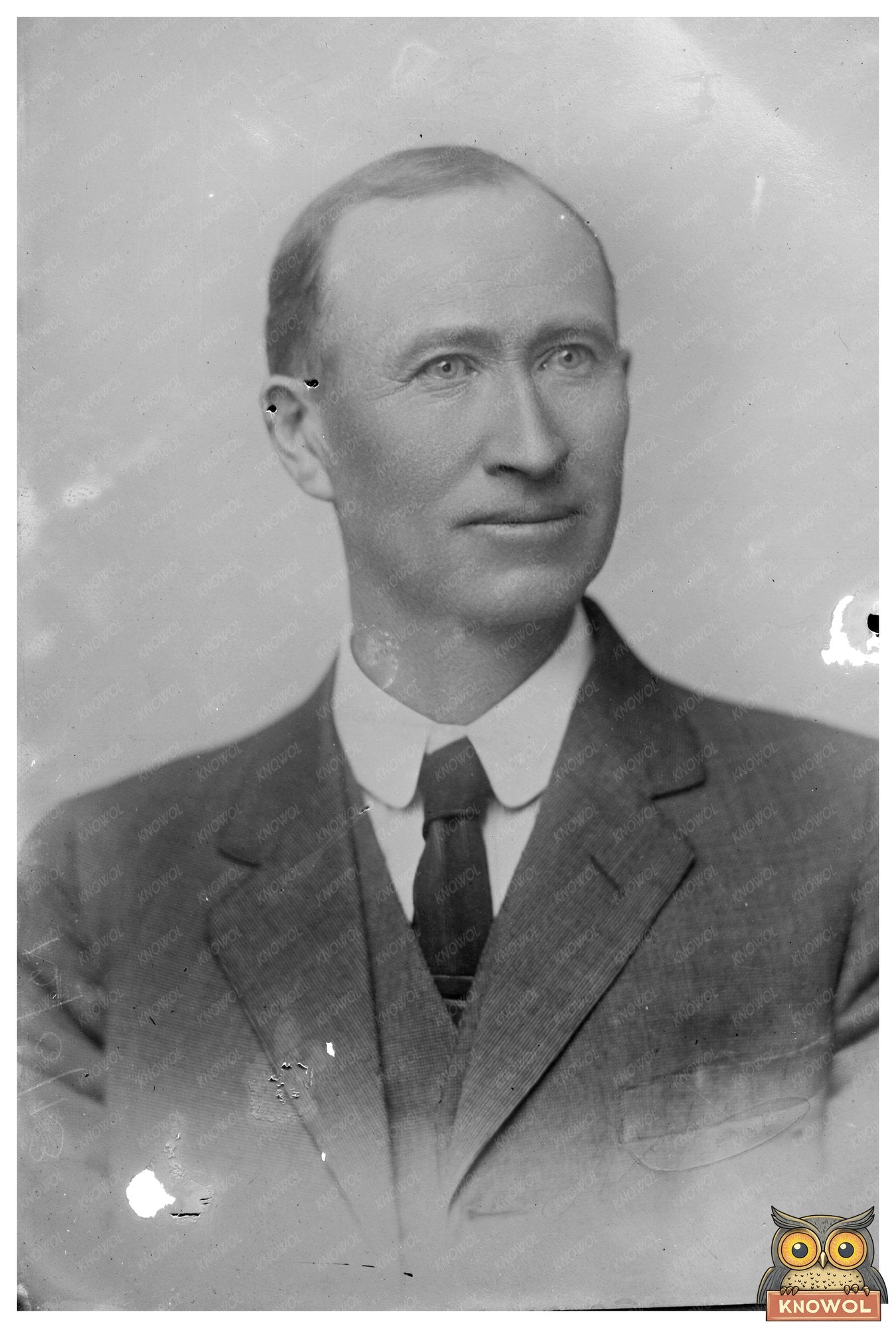 Vintage Portrait of Early 20th Century Political Figure
