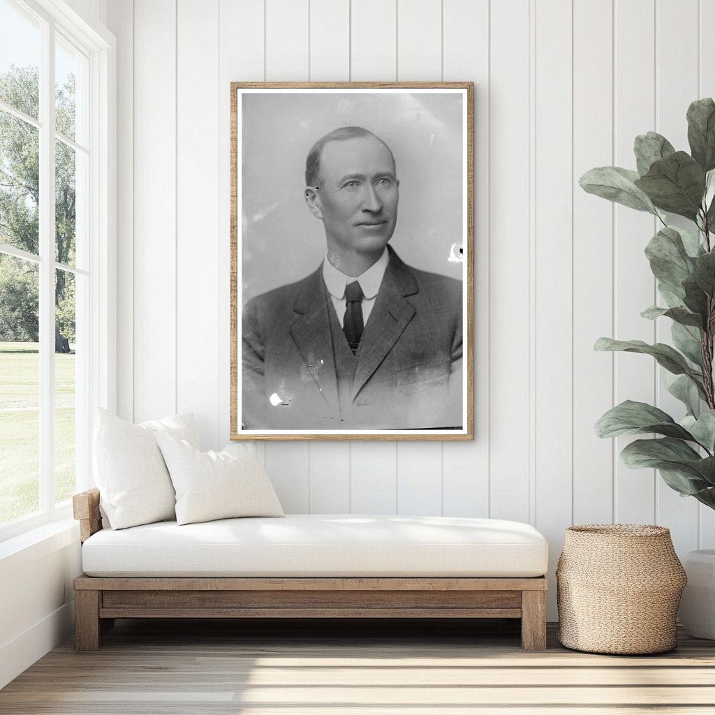 Vintage Portrait of Early 20th Century Political Figure