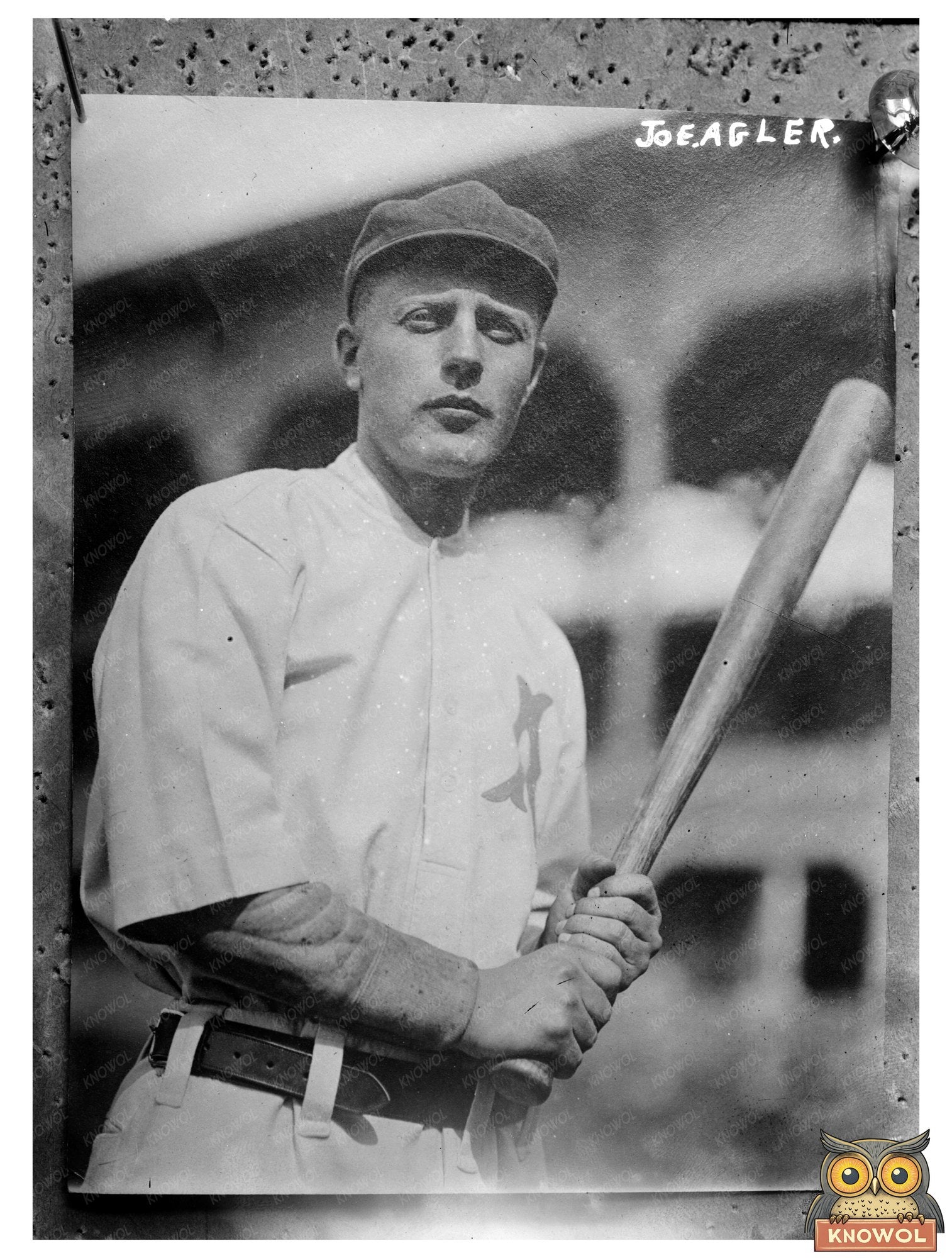 1912 Portrait of Atlanta Crackers Star Joe Agler