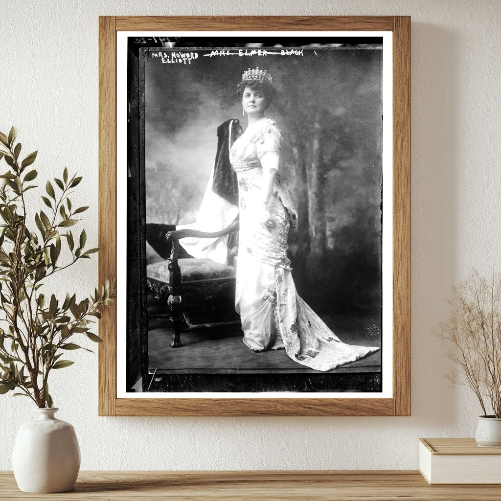 Elegant Portrait of Mrs. Howard Elliott, Circa 1910