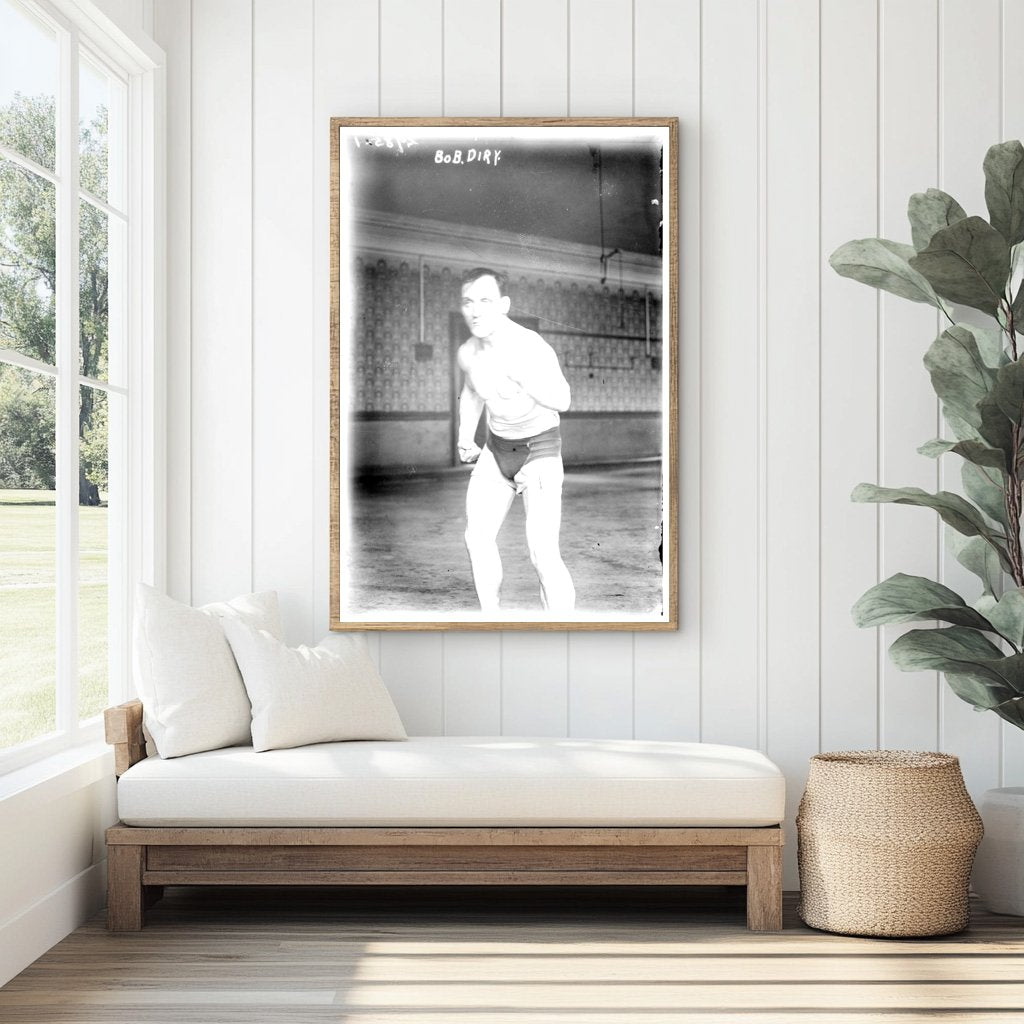 Timeless Portrait: Early 20th Century Glass Photo