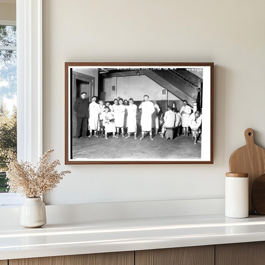 Post-Bath Moments in a 1914 NYC Lodging House