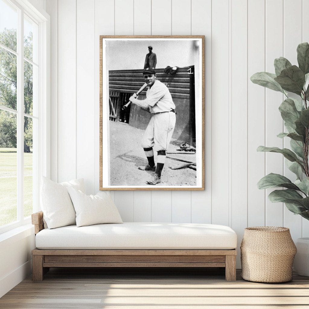 Early 1900s Baseball Star: Fred Herche in Action