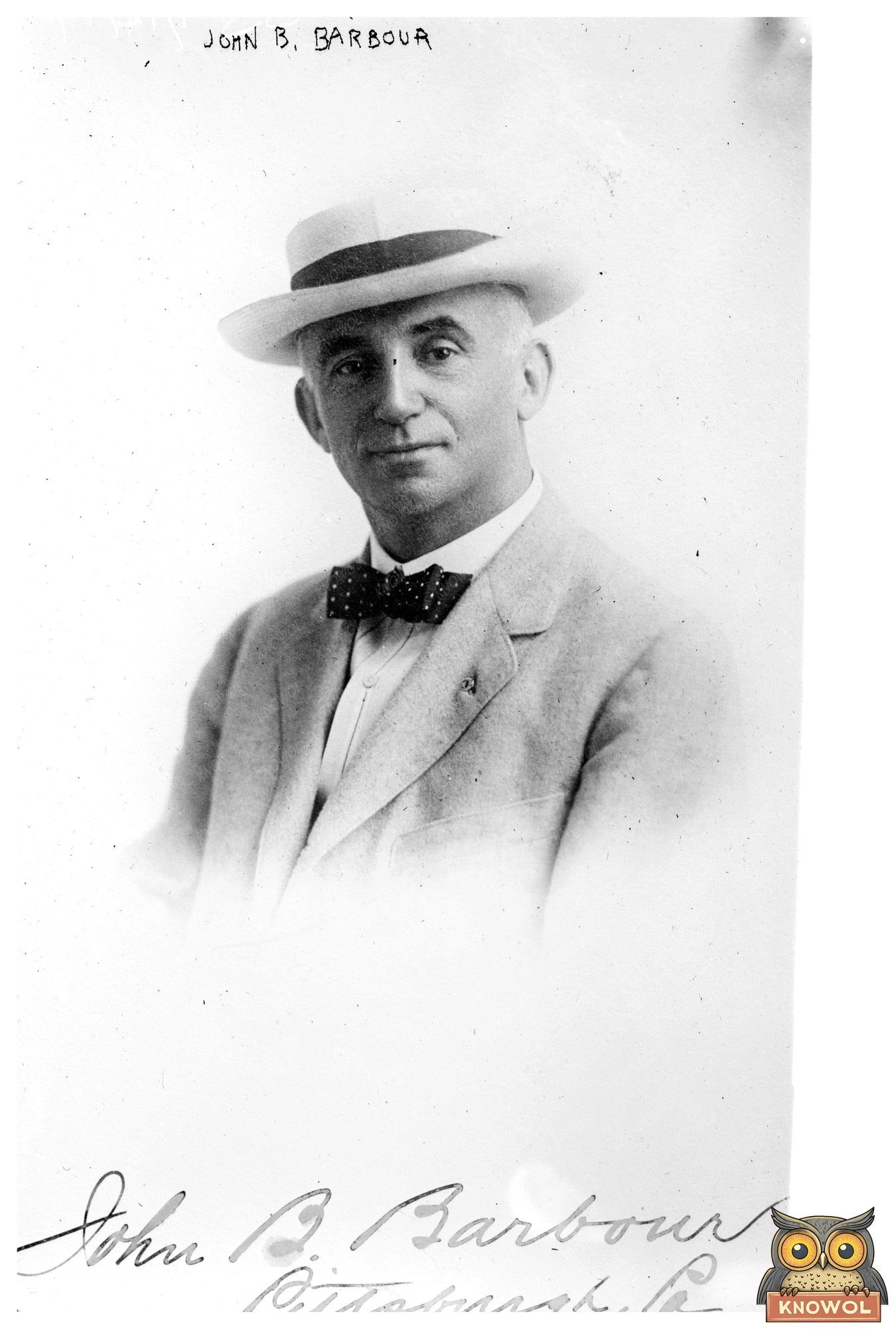 1914 Federal League: Pittsburgh Baseball President Barbour