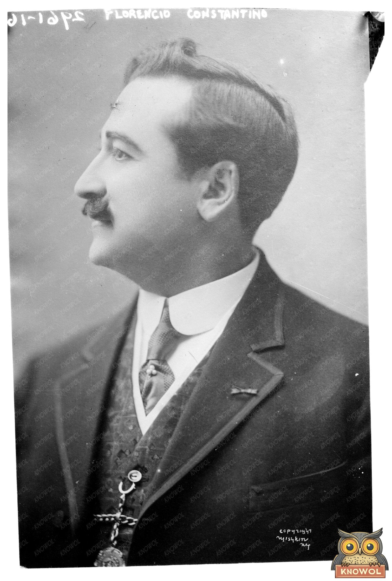 Historic Portrait of Early 20th Century Leader