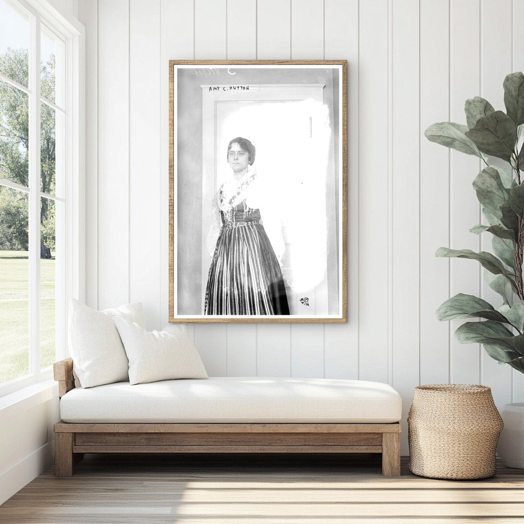 Elegant Early 20th Century Portrait of a Timeless Lady