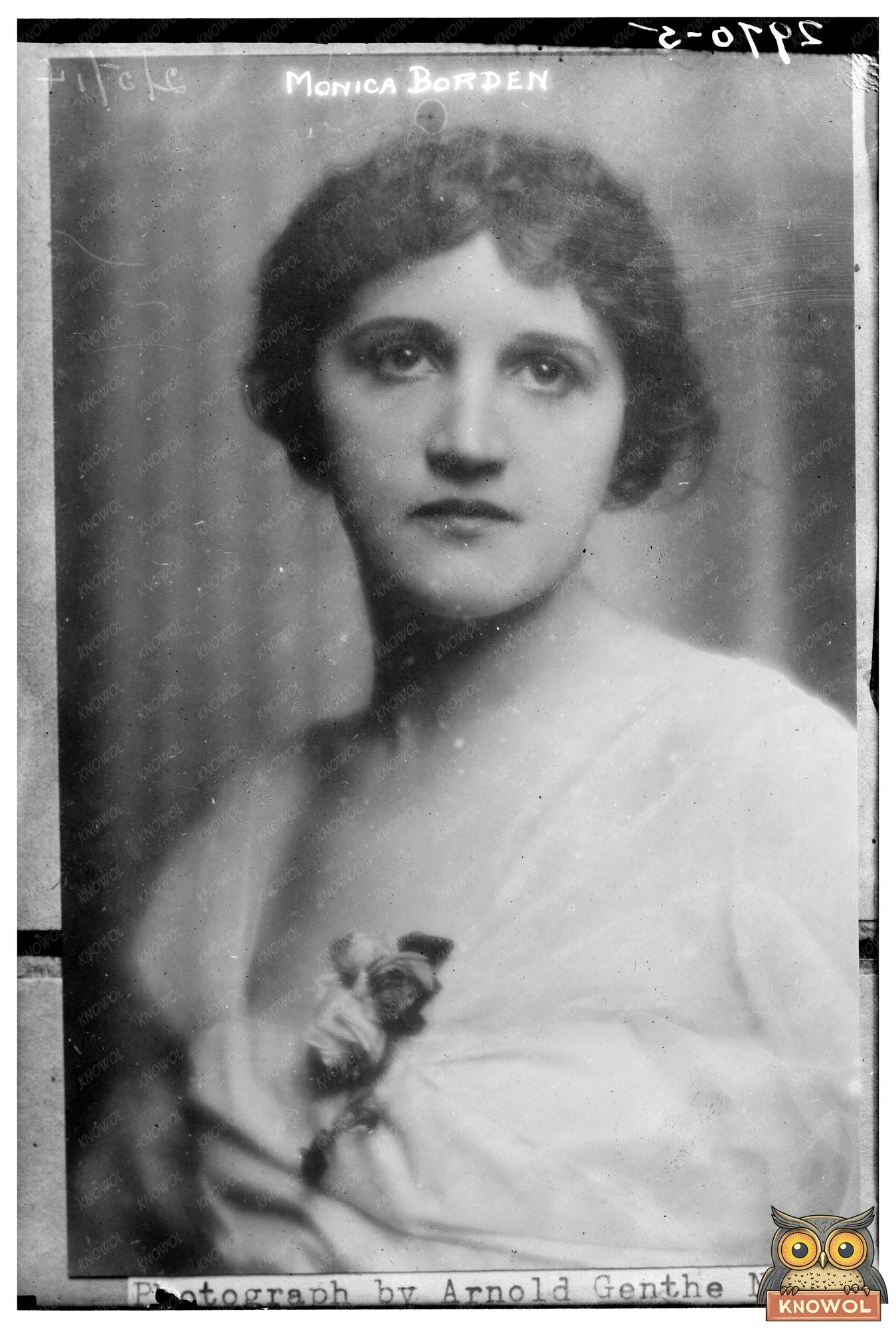 Elegant 1914 Portrait of New Yorks Monica Borden