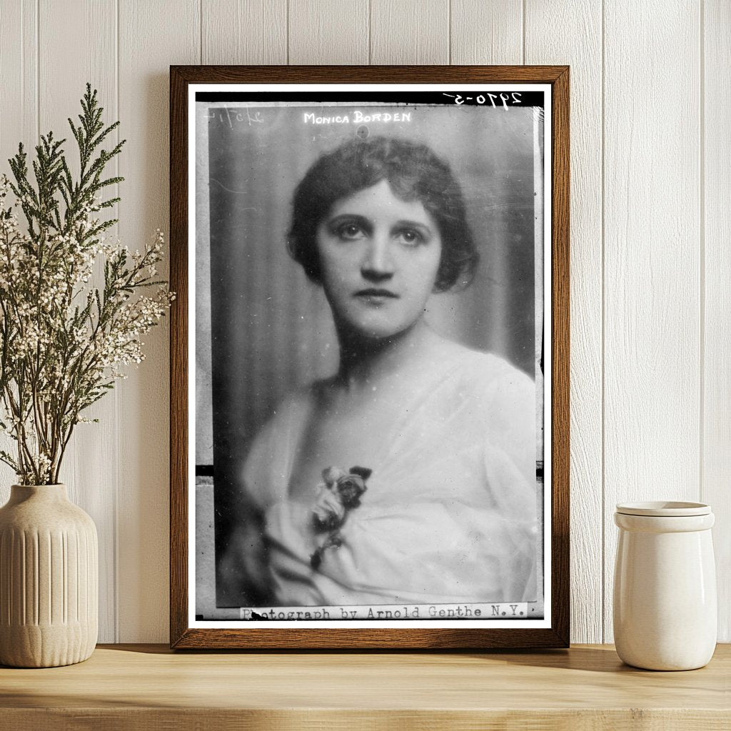 Elegant 1914 Portrait of New Yorks Monica Borden