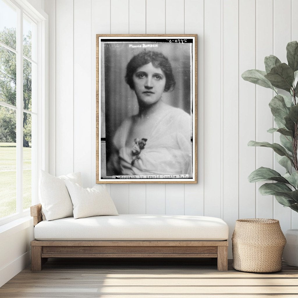 Elegant 1914 Portrait of New Yorks Monica Borden