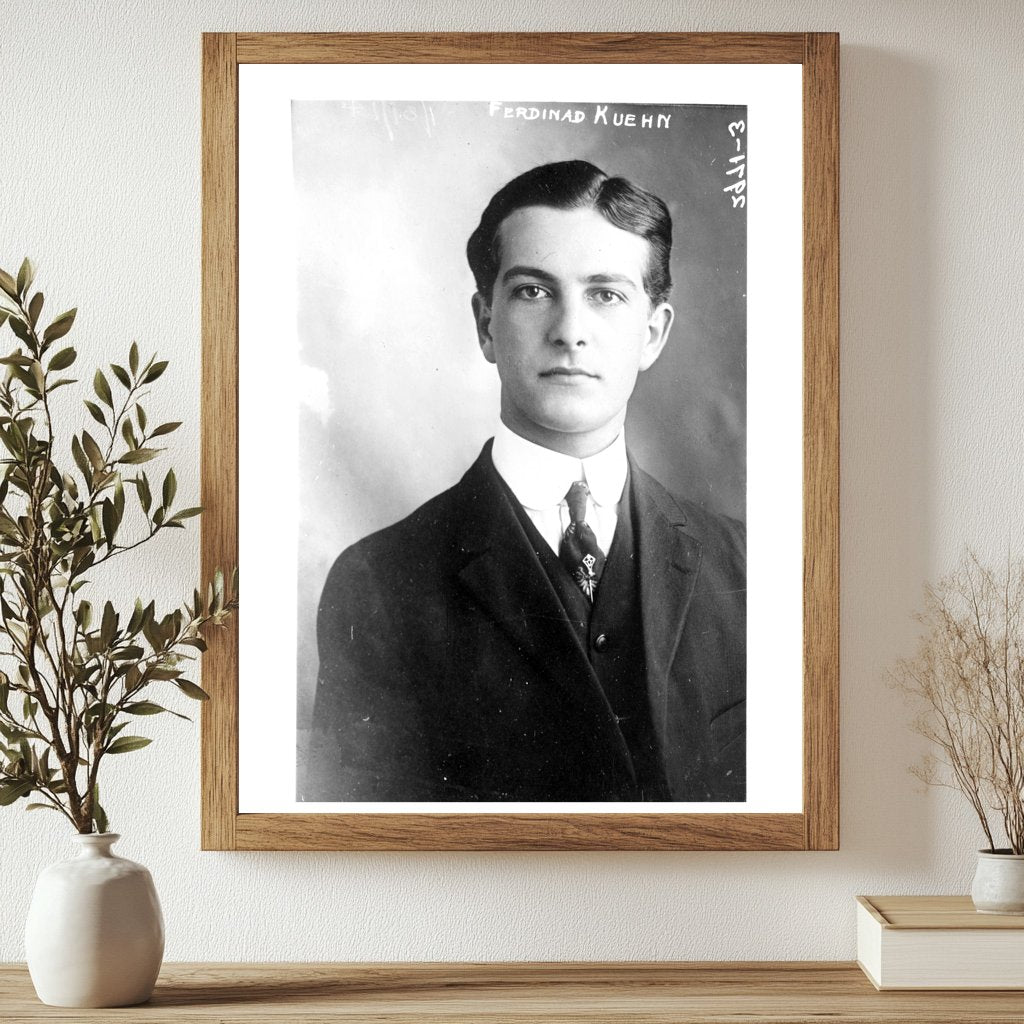 Vintage Portrait of Influential Early 1900s Politician