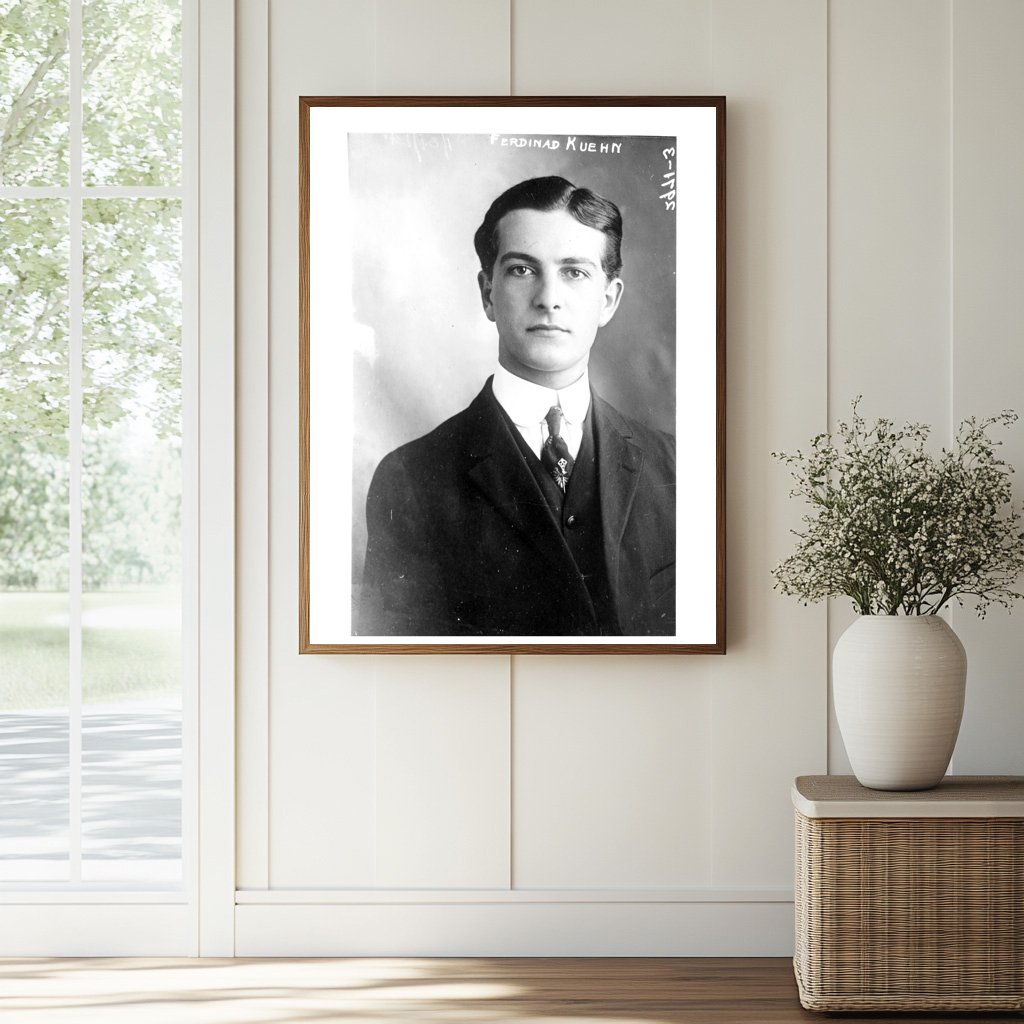Vintage Portrait of Influential Early 1900s Politician