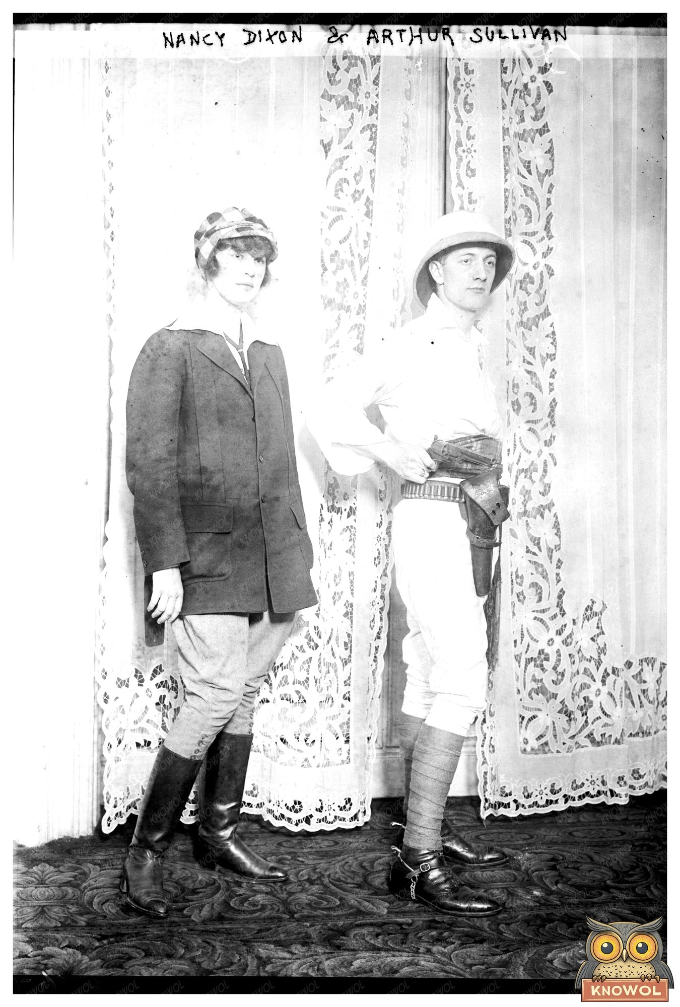 Early 20th Century Fashionable Couple Portrait