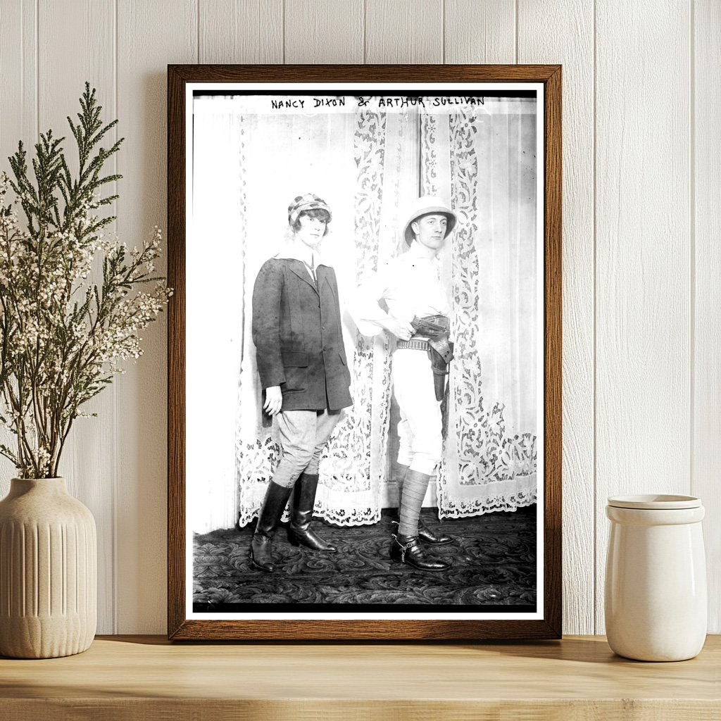 Early 20th Century Fashionable Couple Portrait