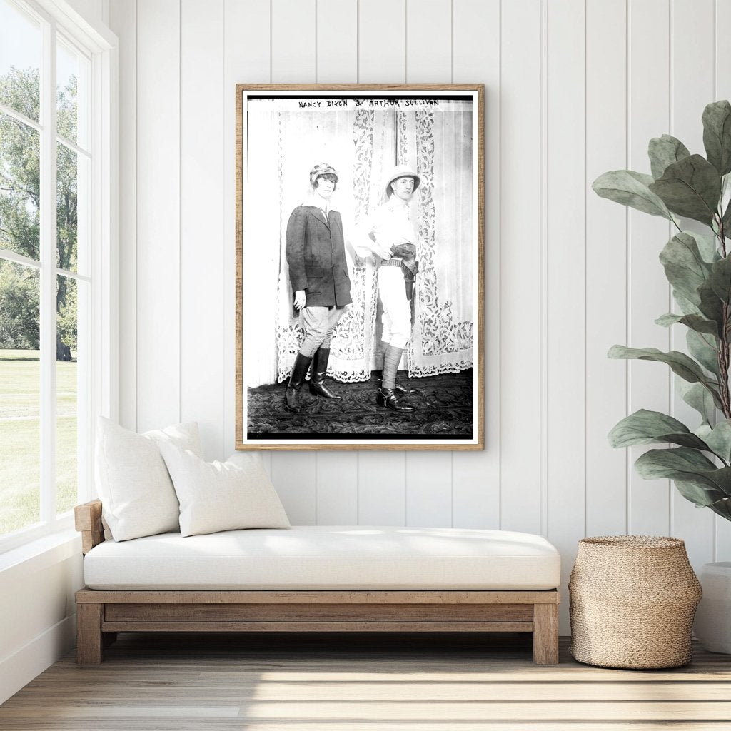Early 20th Century Fashionable Couple Portrait