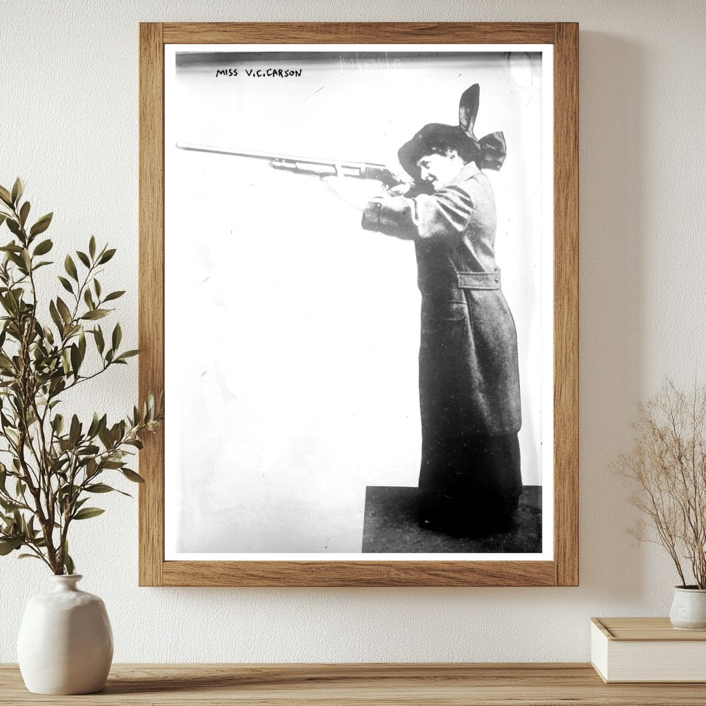 1914 Portrait of V.C. Carson: A Trailblazer in Time