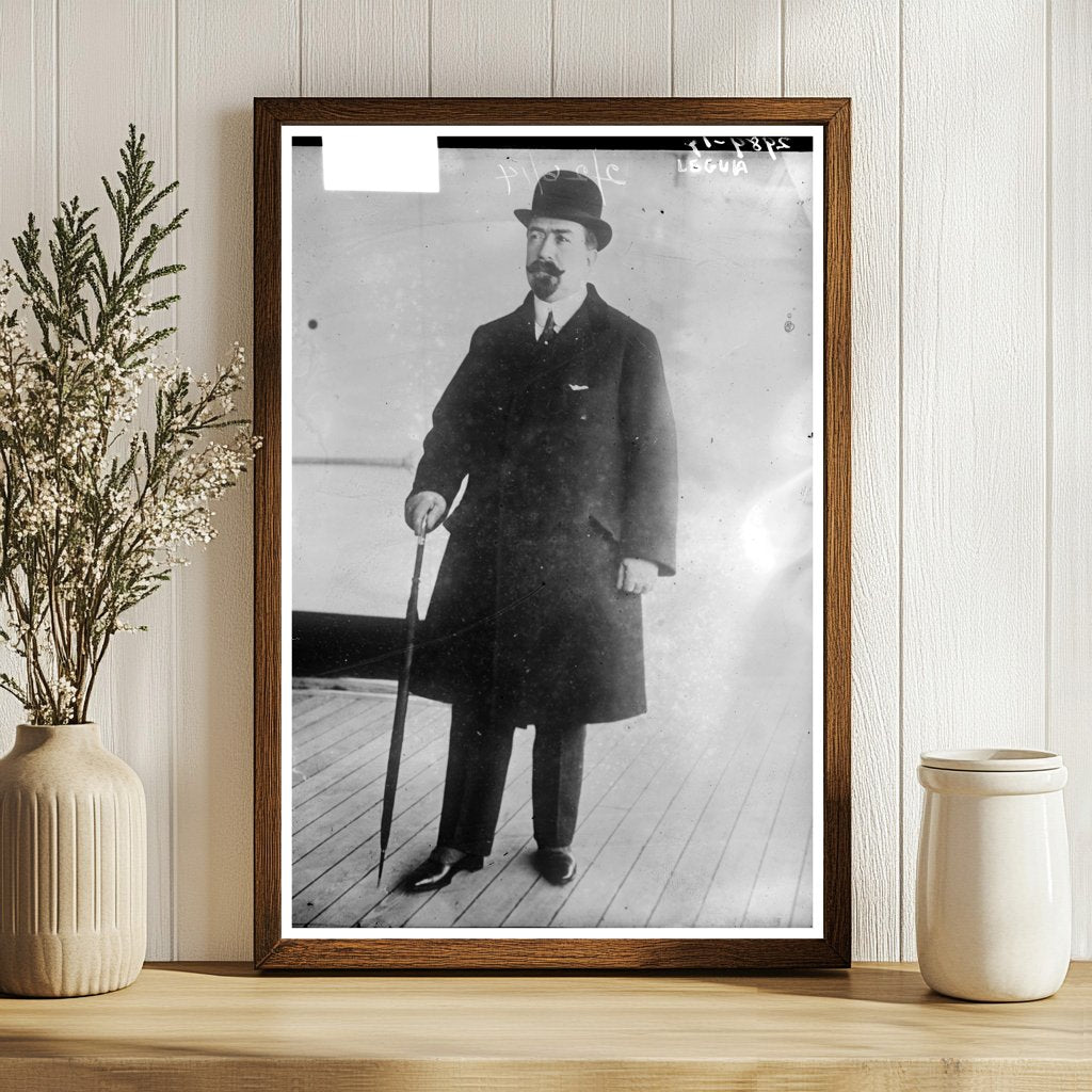 Historic 1914 Image of Perus President Leguía