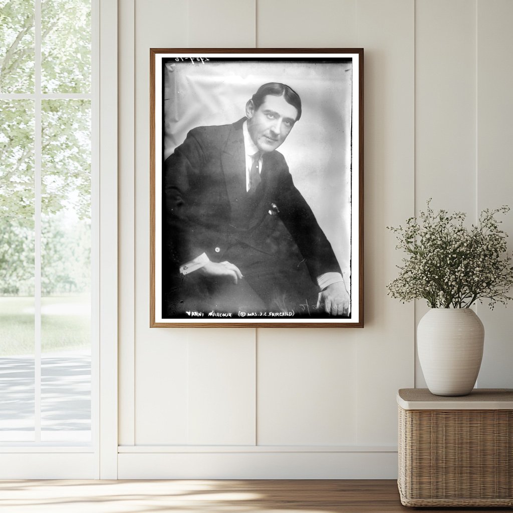 Elegant Baritone Star Vanni Marcoux, 1914