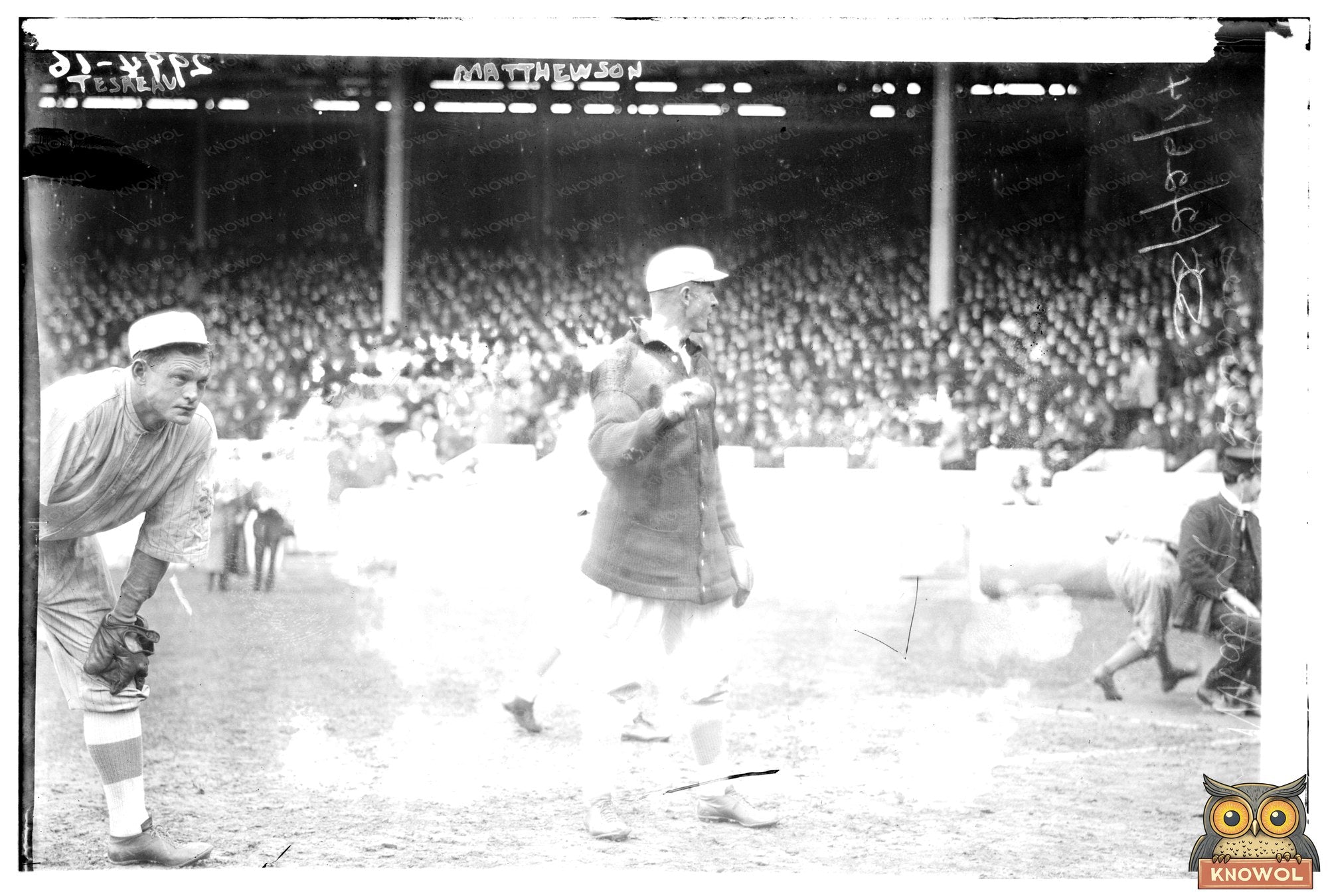 Iconic Baseball Legends: Tesreau & Mathewson, 1914