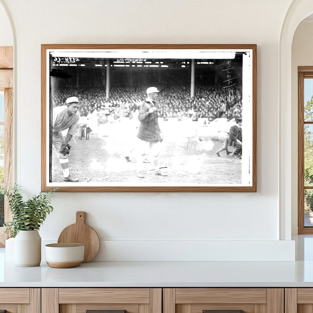 Iconic Baseball Legends: Tesreau & Mathewson, 1914