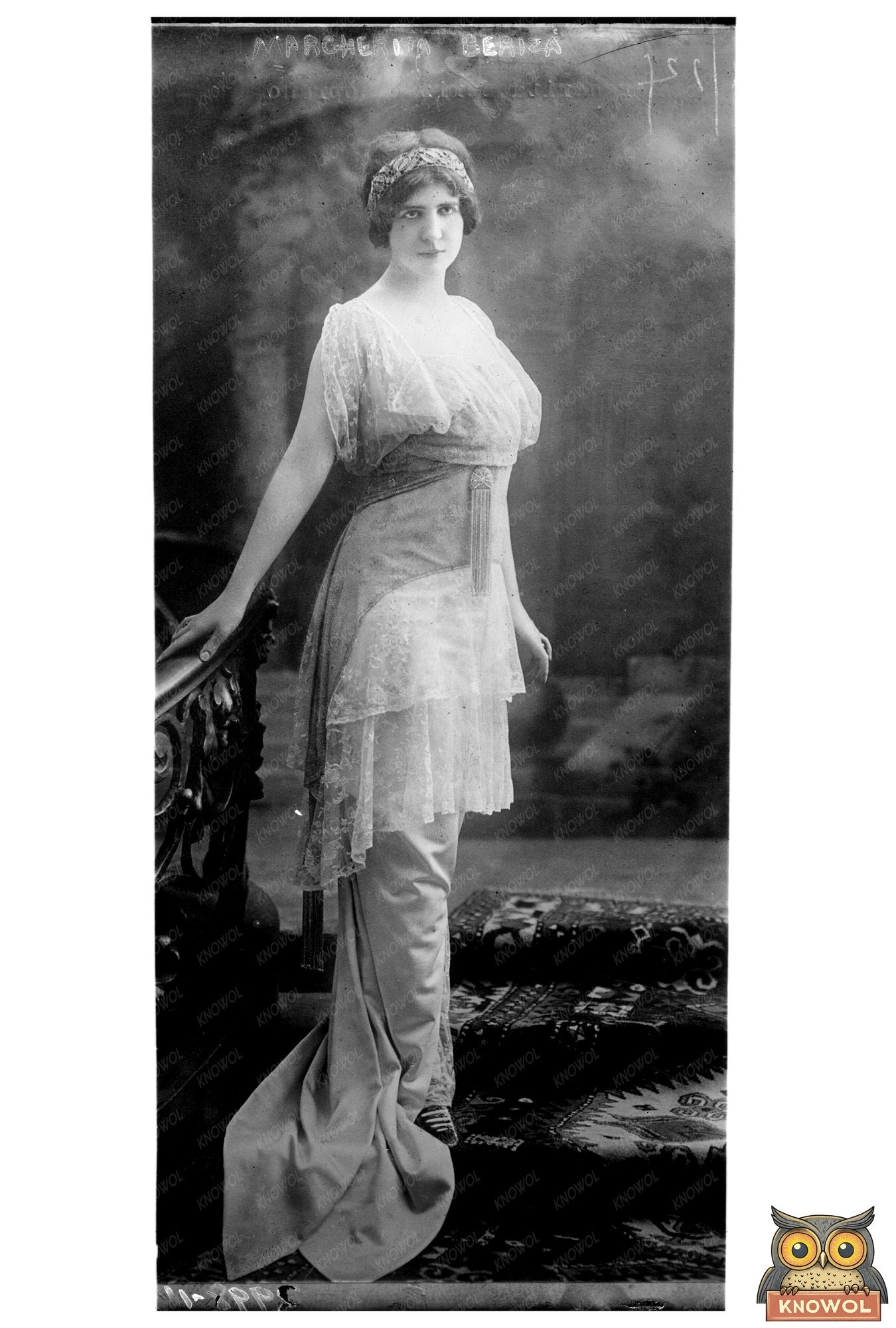 Elegant Portrait of Margherita Beriza, 1914