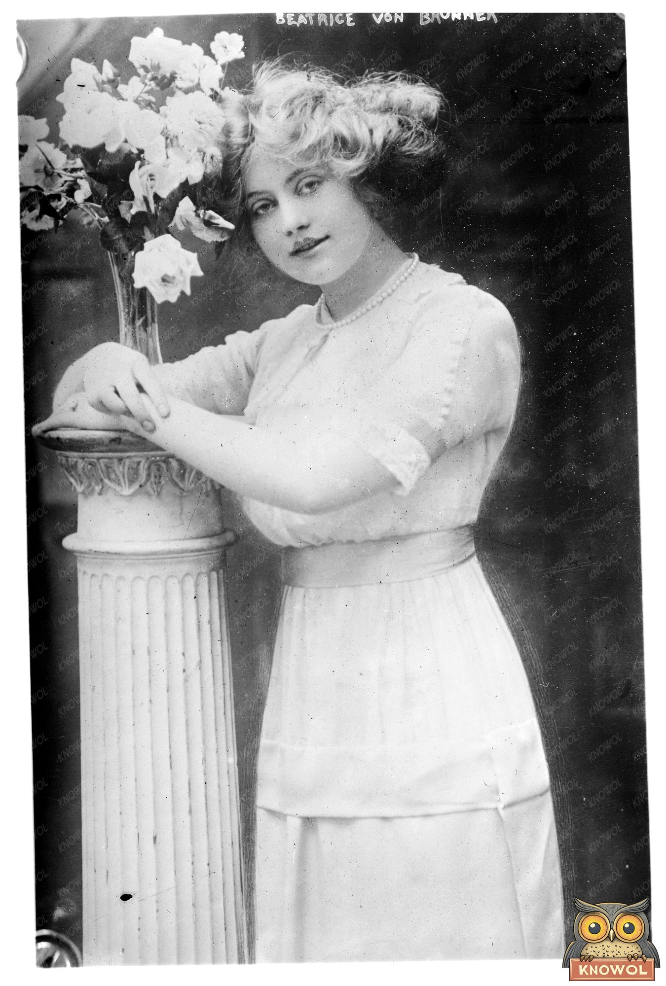 Elegant Portrait of Beatrice Von Brunner, 1910s