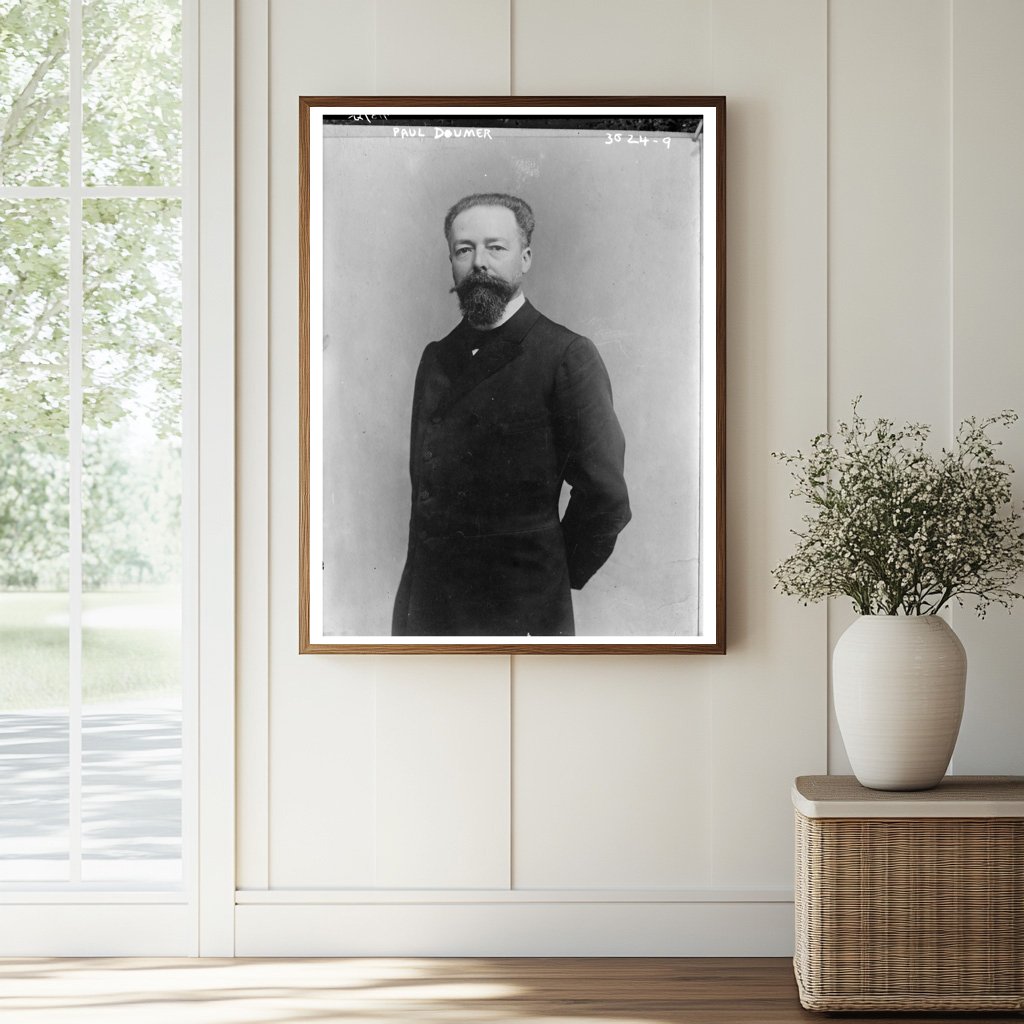 1925 Portrait of Paul Doumer: French Presidential Era