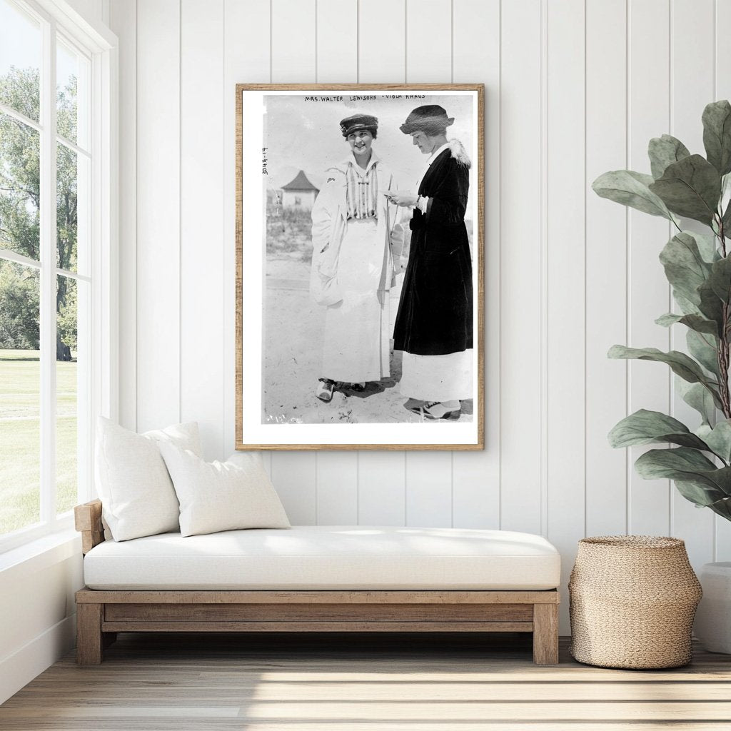 Elegant Society Portrait of Viola Kraus, 1910s