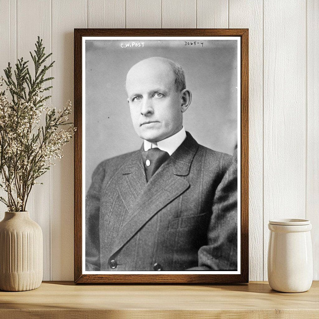 Innovator of Breakfast Cereals: C.W. Post Portrait