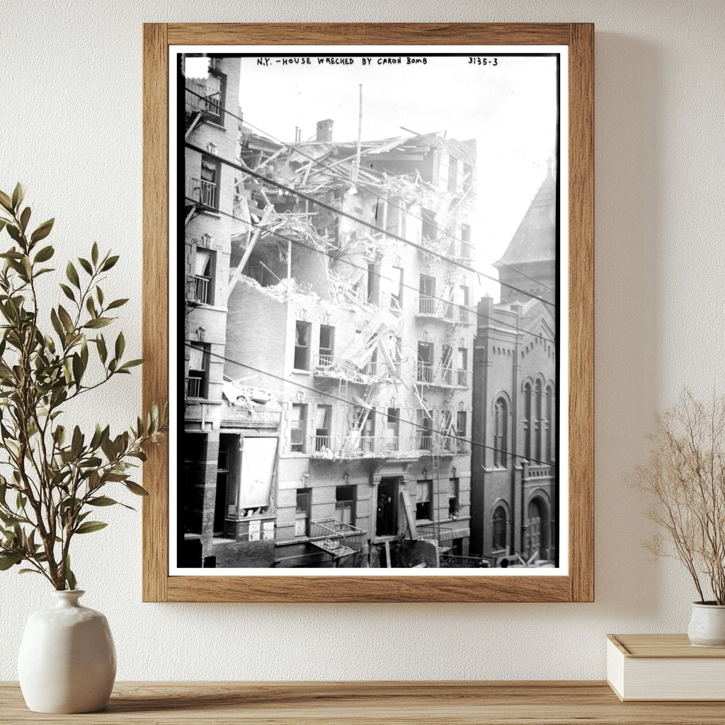 Devastation in NYC: 1914 Caron Bomb Aftermath