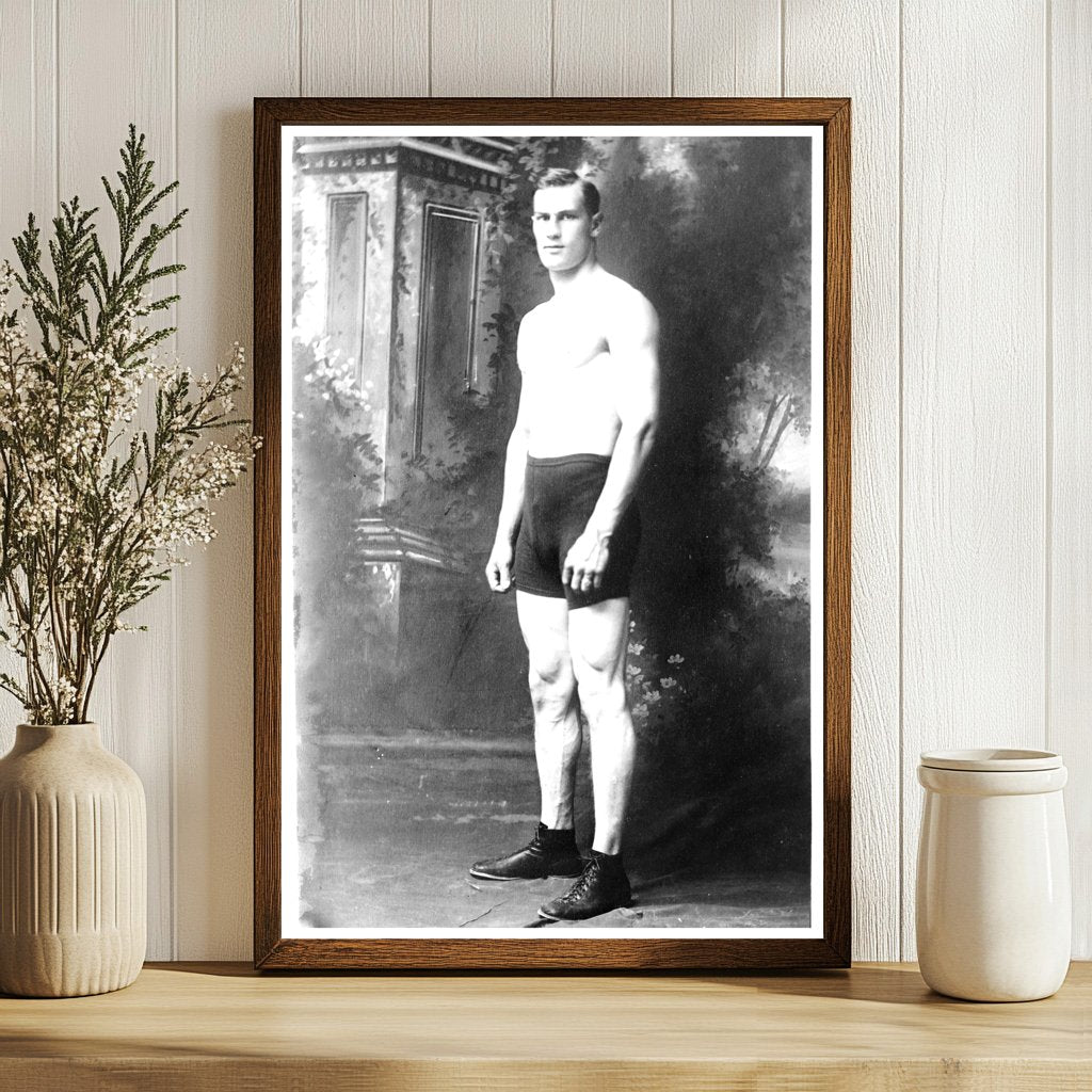 Early 20th Century Boxing Icon Portrait