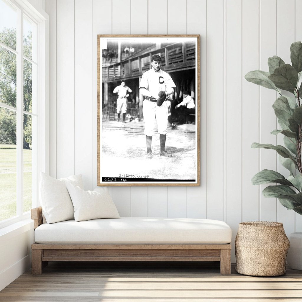 1915 Minor League Baseball: Cleveland AL Action Shot