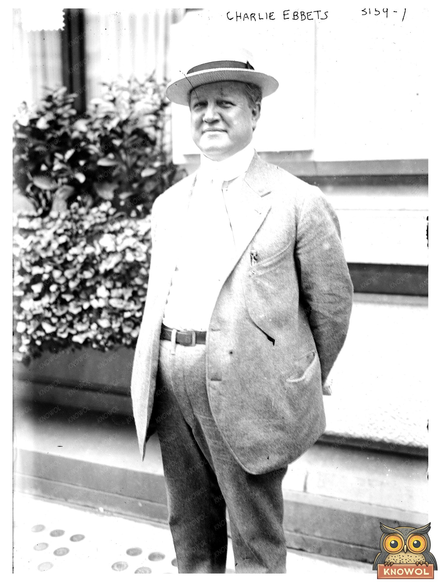 1915 Portrait of Brooklyn Baseball Team Owner