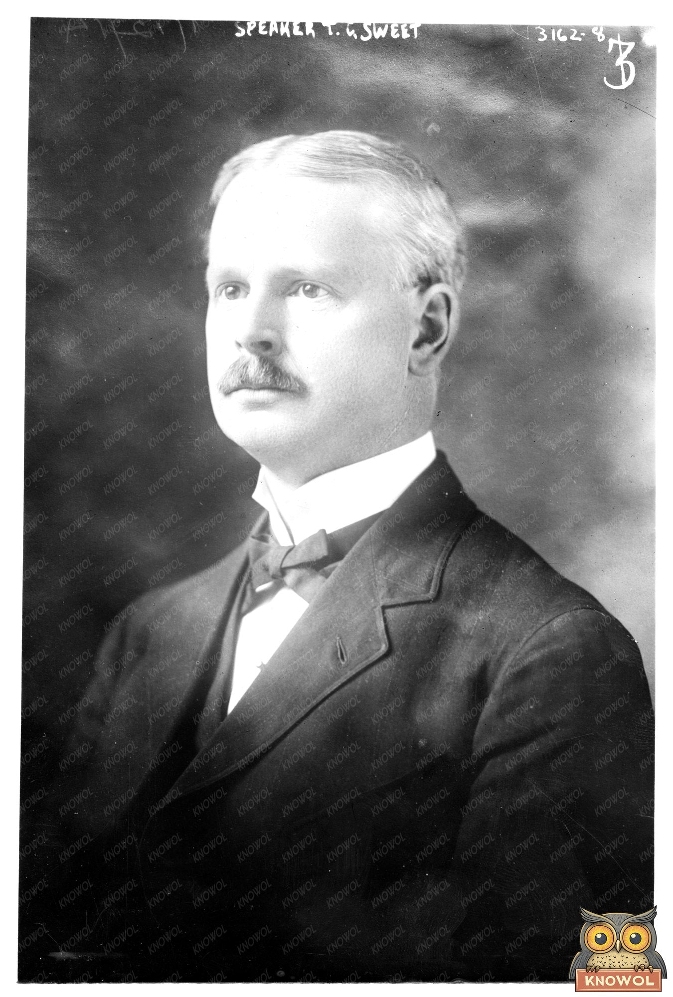 Historic Portrait of T.C. Sweet, Political Icon, 1914