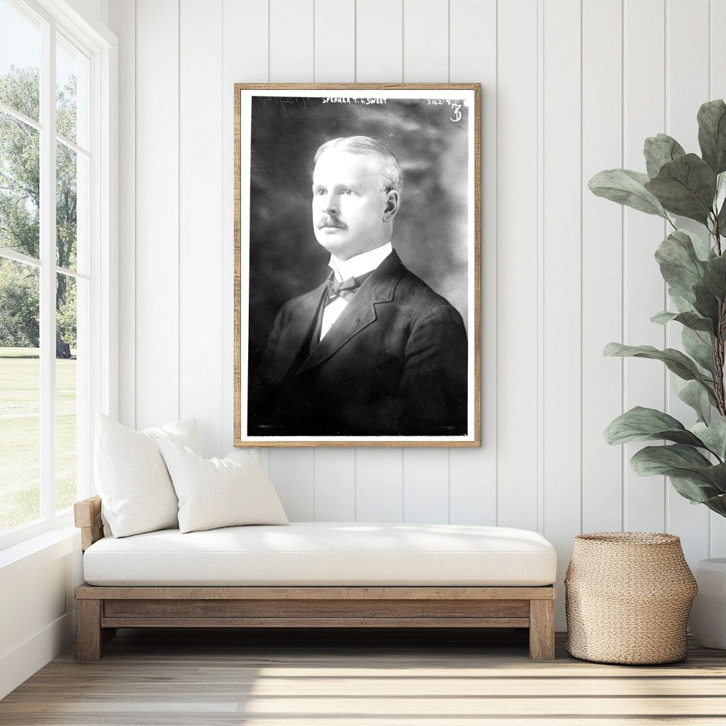 Historic Portrait of T.C. Sweet, Political Icon, 1914
