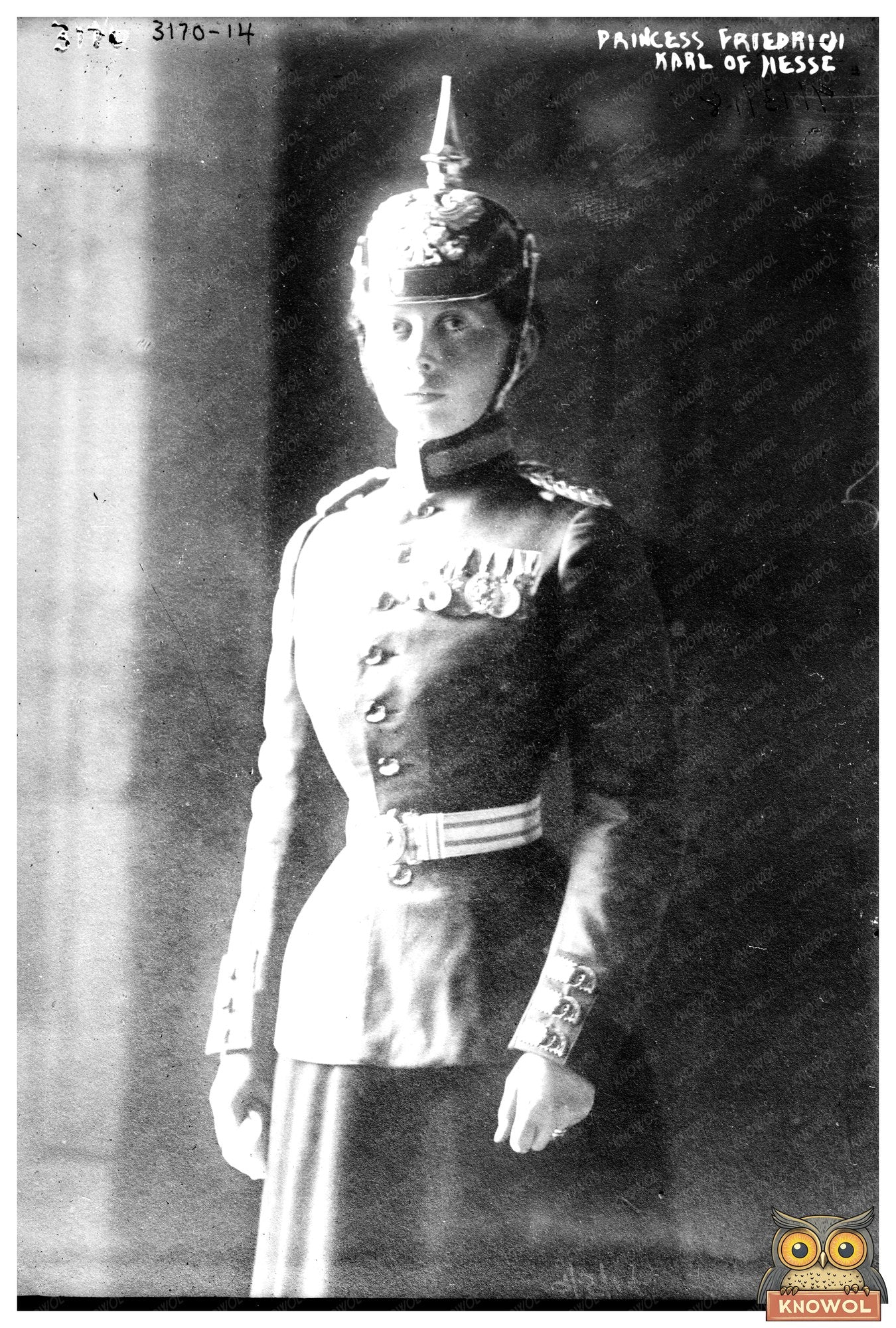 Elegant Portrait of Princess Friedrich Karl, 1910s