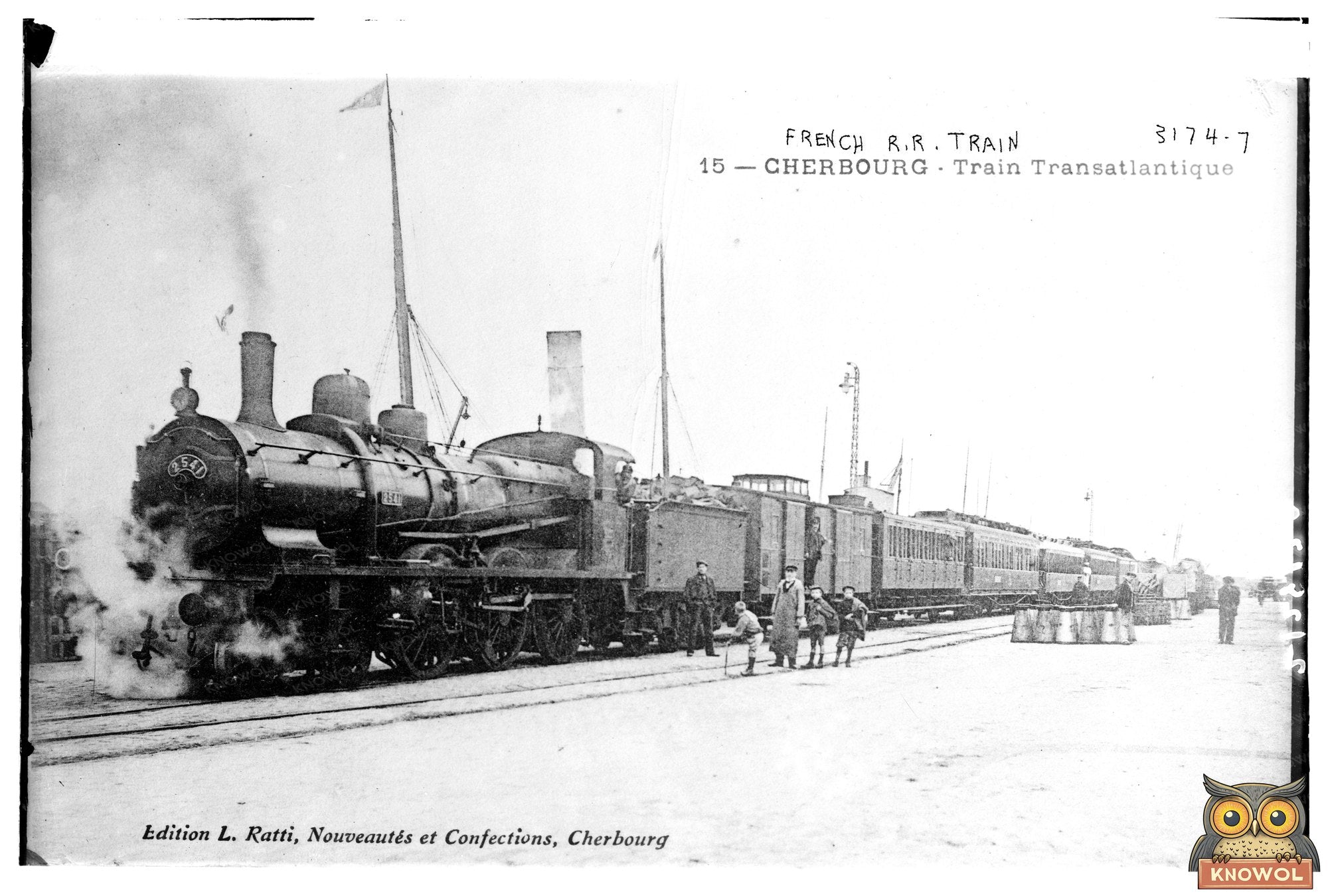 Vintage Cherbourg Train: A Glimpse of 1910s France