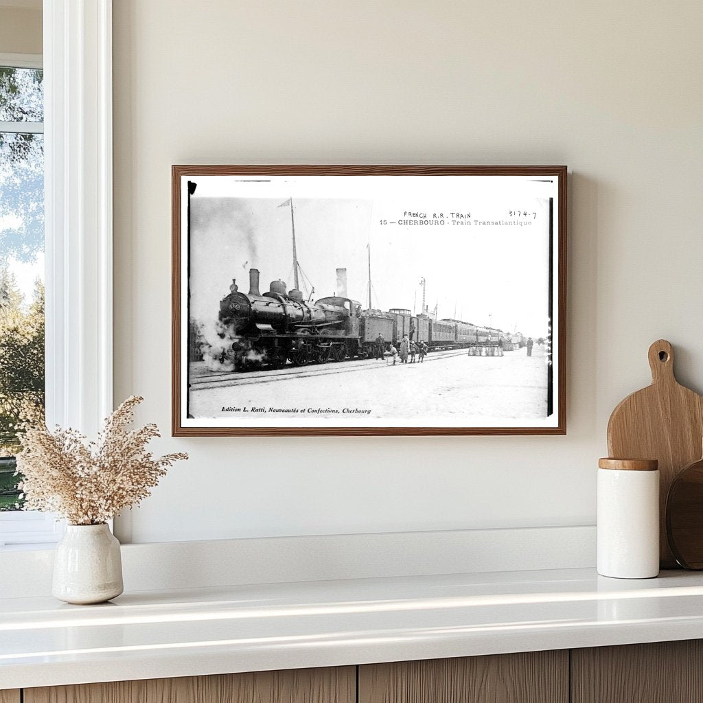 Vintage Cherbourg Train: A Glimpse of 1910s France
