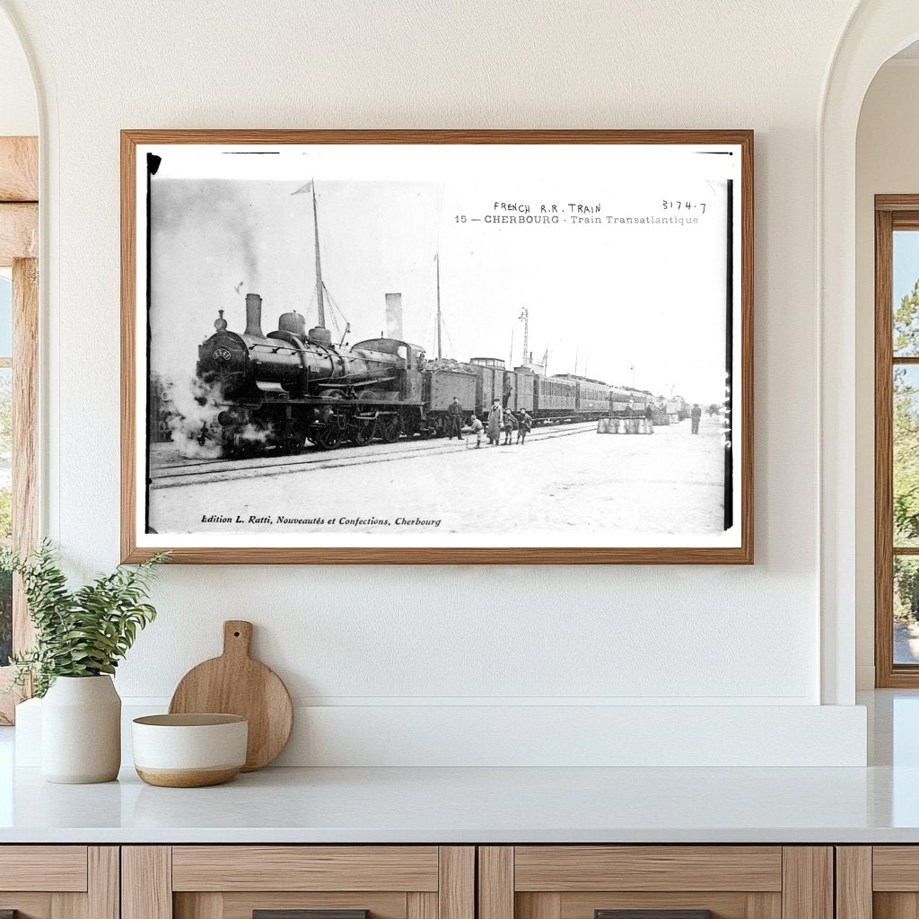 Vintage Cherbourg Train: A Glimpse of 1910s France
